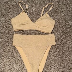 Aerie Gold Bikini Set